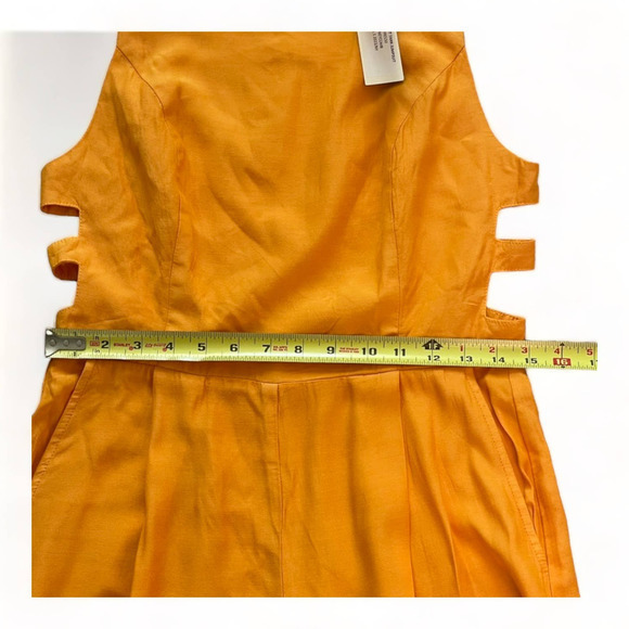 Monrow Silky Cutout Tank Jumpsuit Honeycomb Small‎ - Picture 9 of 15